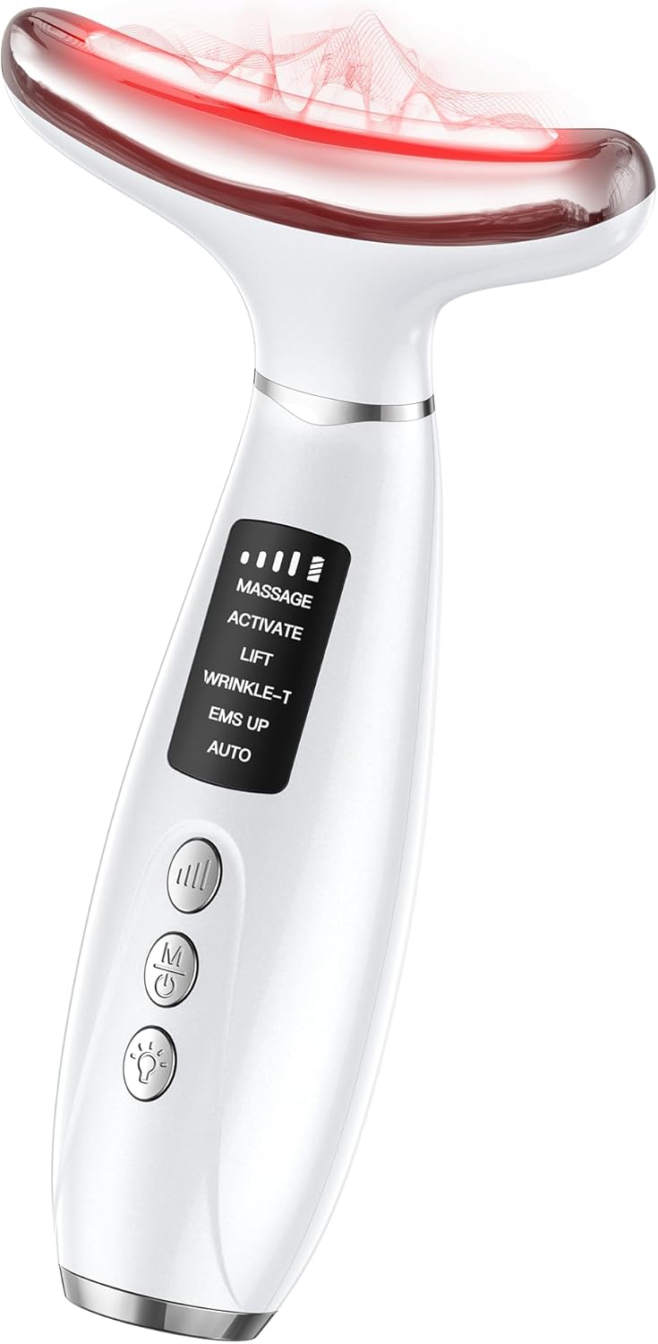 Facial Beauty Massager Multi-Functional LED Display Adjustable Intensity Modes Ideal Holiday Gift