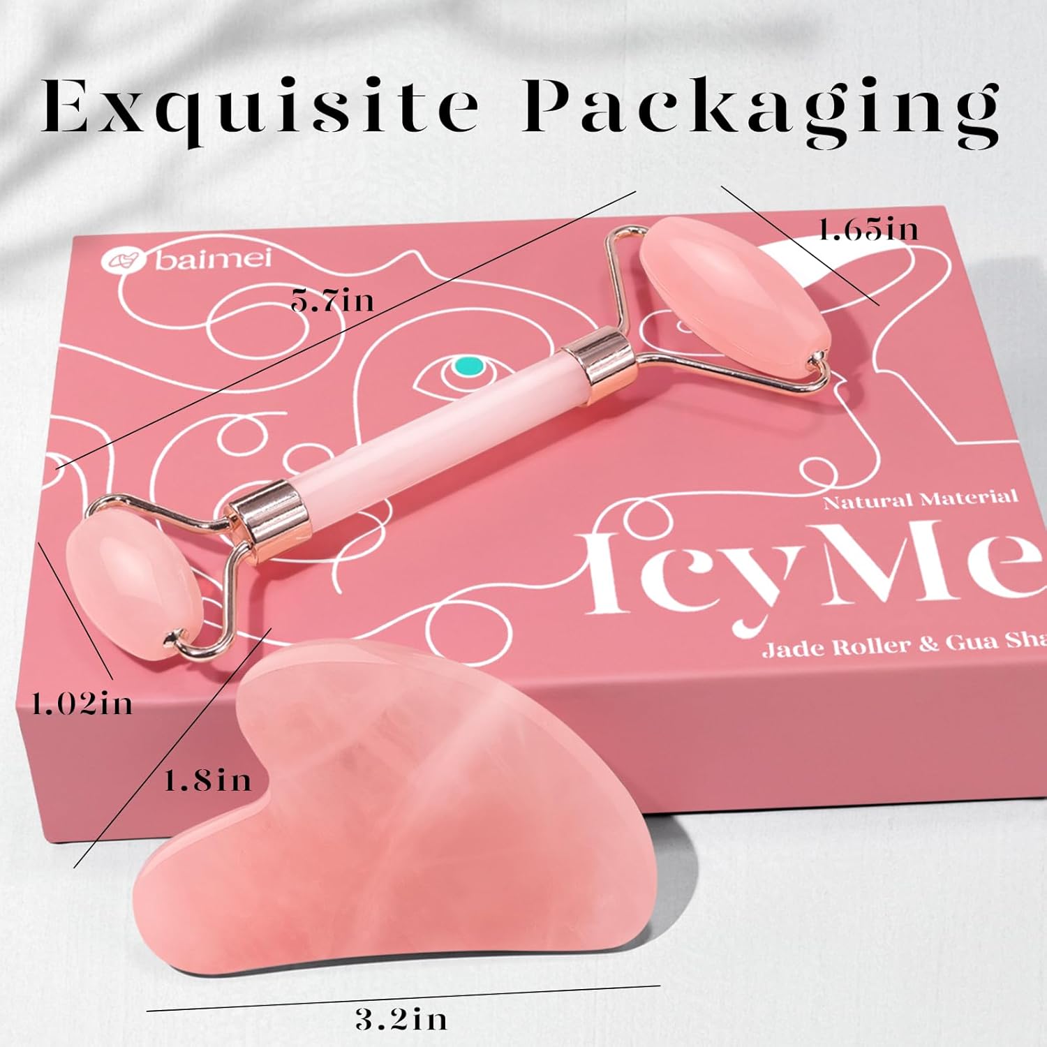 Pink Gua Sha Tool- Heart-Shaped Design Facial And Body Massager