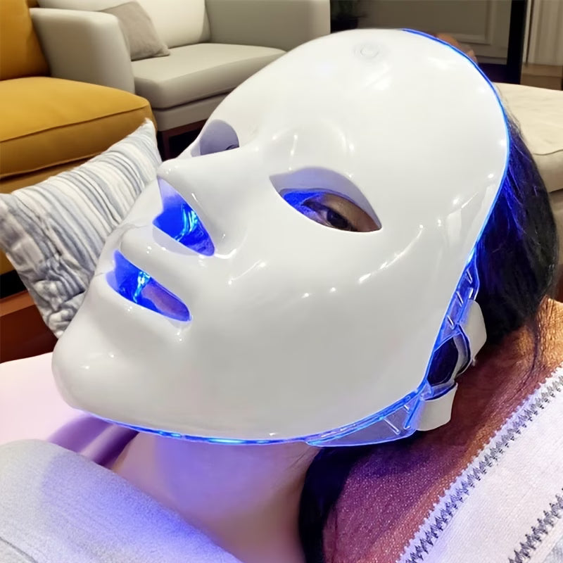 Premium color changing Facial light therapy Mask Machine, Portable Facial Care Device, Home Beauty Care Tool, USB Charging compatible