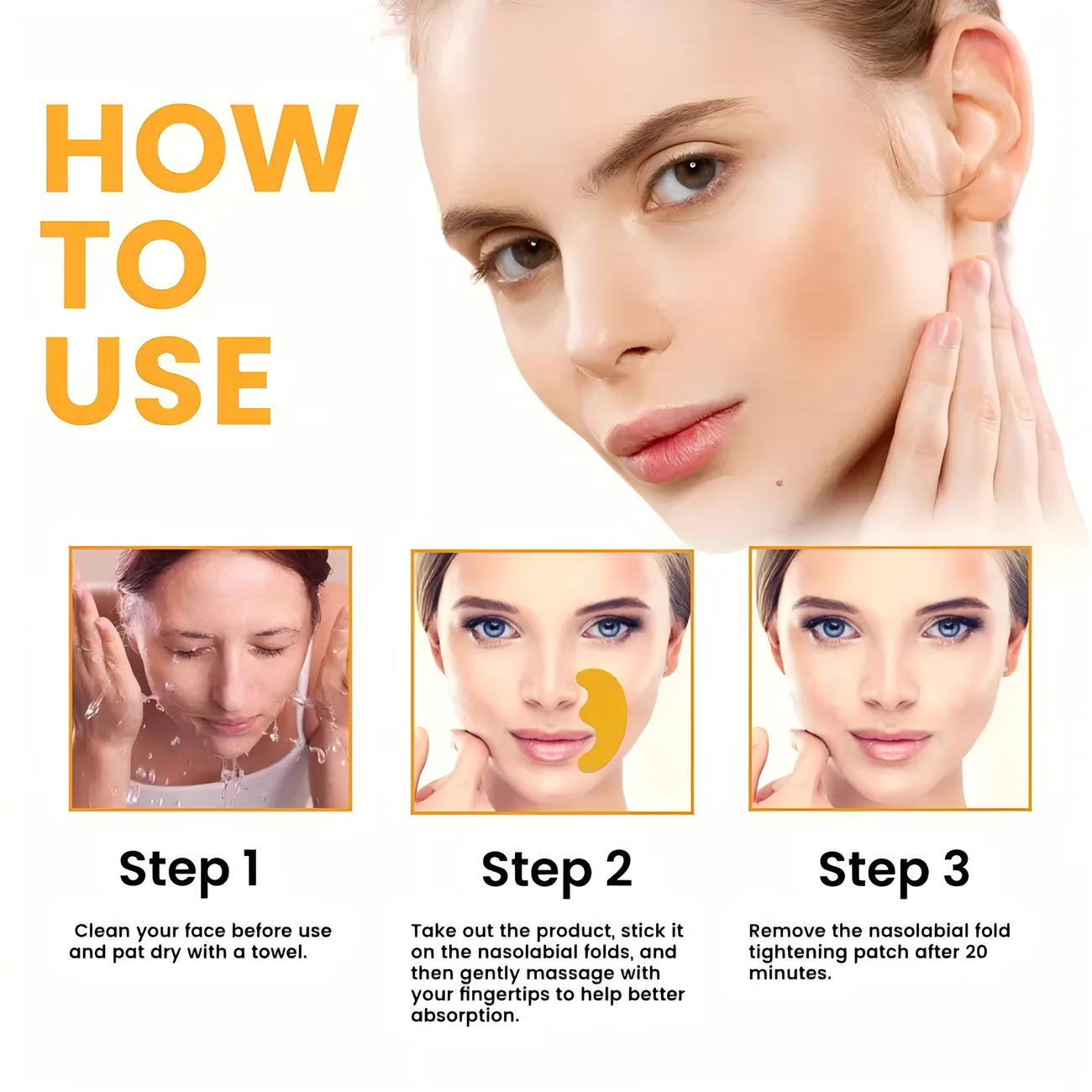 10pcs Nasolabial Fold Smoothing Patches - Firming Skin Care Solution, Smooth, Youthful Skin