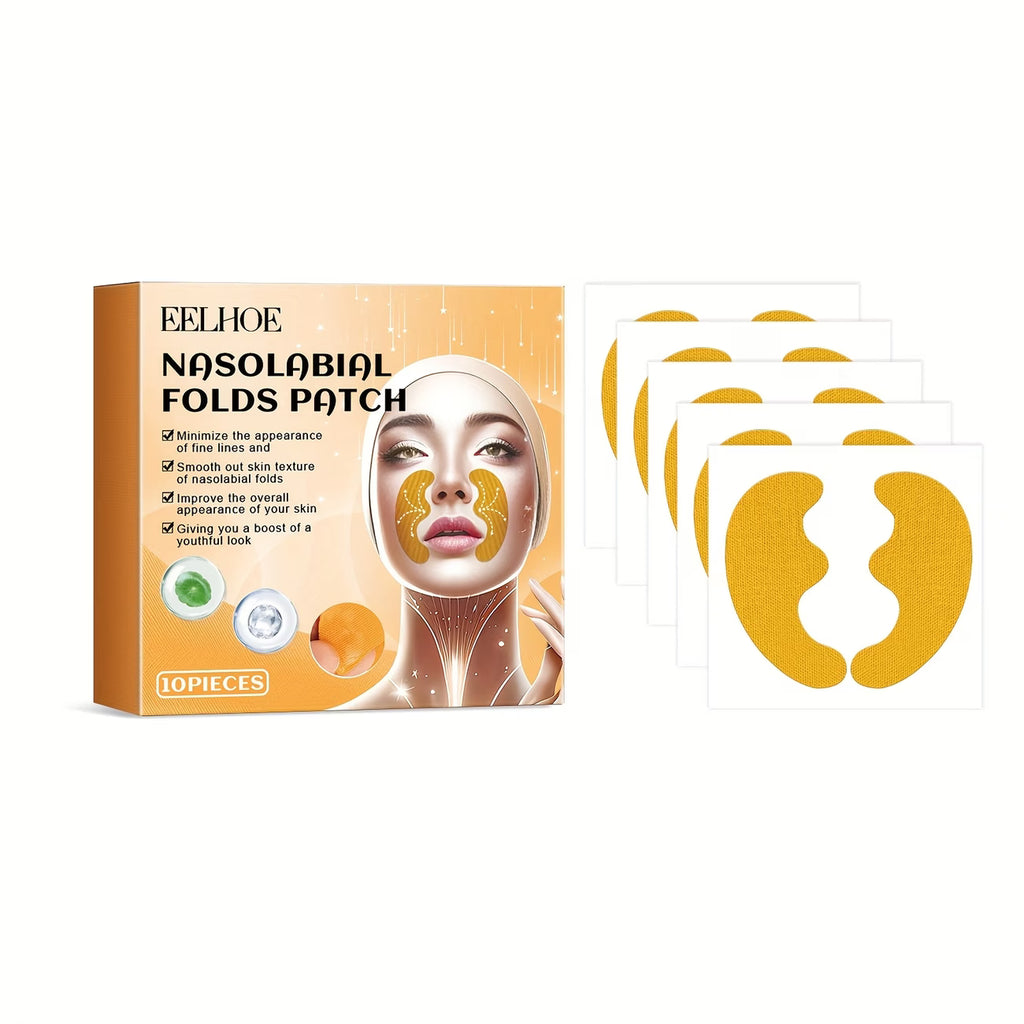 10pcs Nasolabial Fold Smoothing Patches - Firming Skin Care Solution, Smooth, Youthful Skin