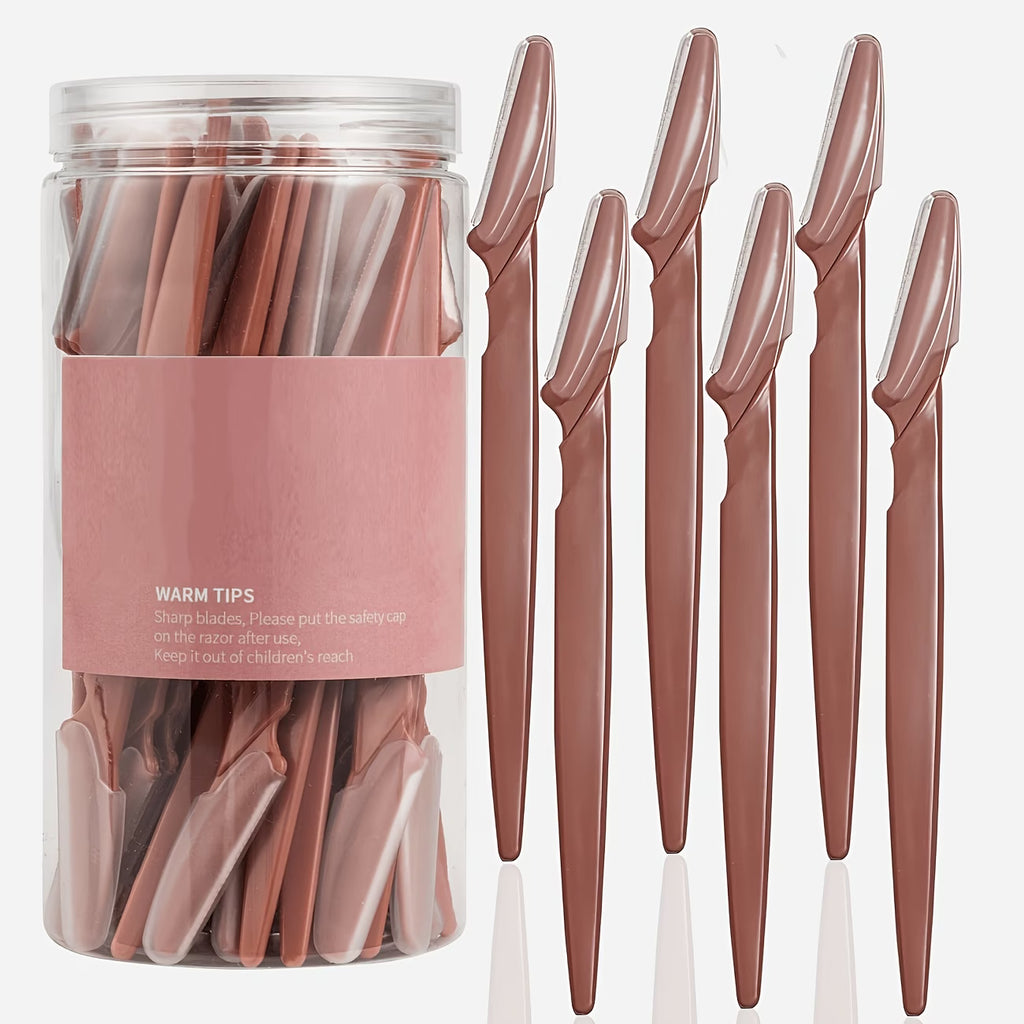 12/24pcs Dermaplane Razor | Eyebrow Shaver & Face Shaver for Women & Men - Eyebrow Trimmer with Protective Cover