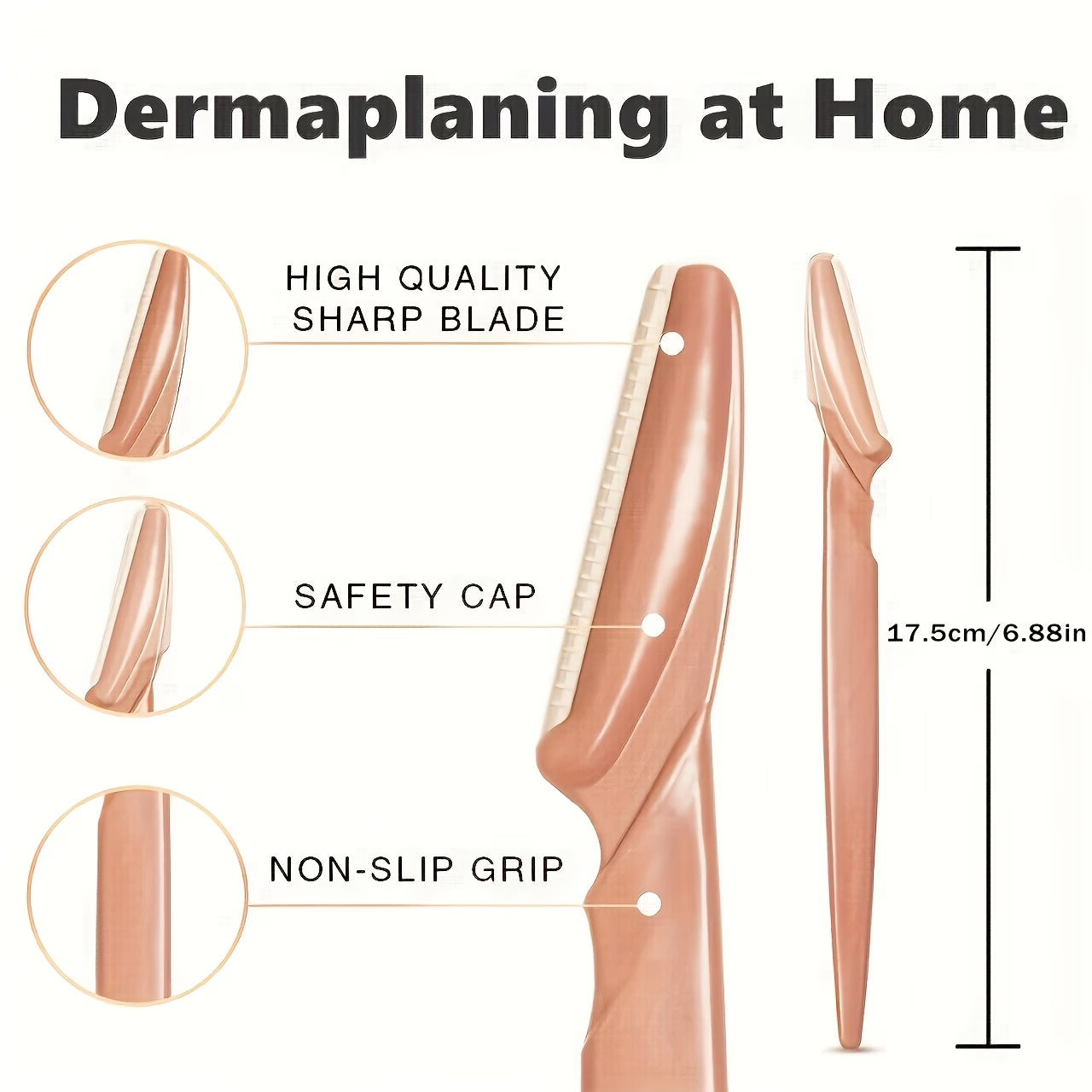 12/24pcs Dermaplane Razor | Eyebrow Shaver & Face Shaver for Women & Men - Eyebrow Trimmer with Protective Cover